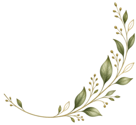 Small botanical flourish on the quote bubble